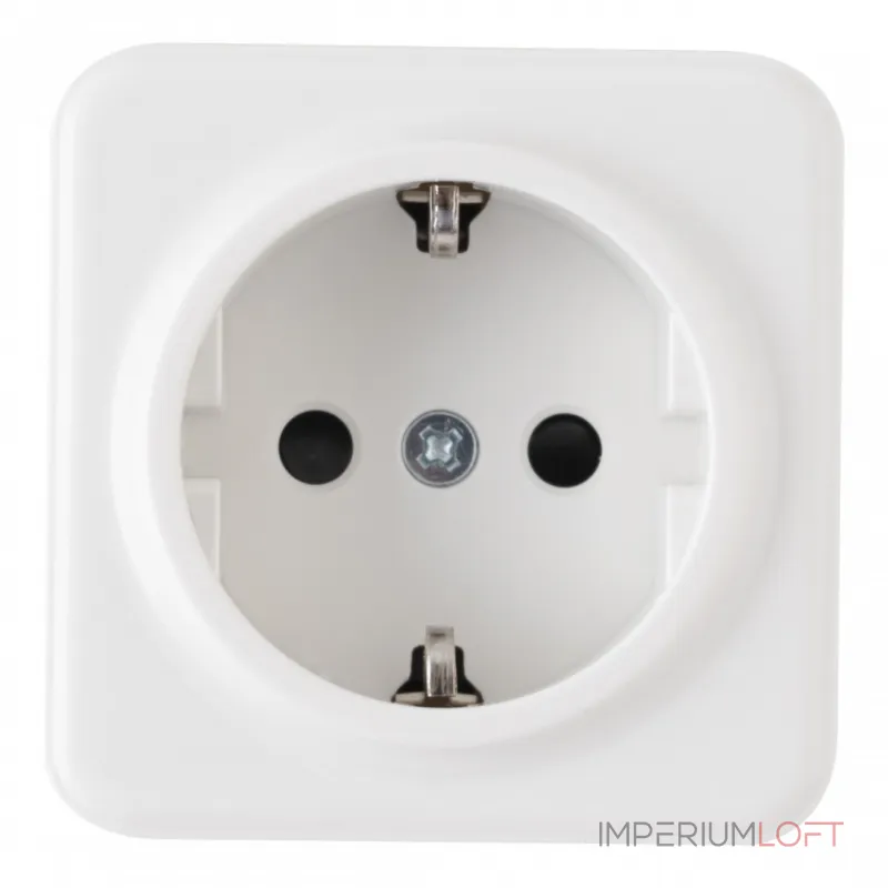 Розетка с заземлением и шторками, 16A 250V 310.40-1.white
