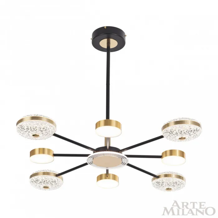 Люстра светодиодная Arte Milano Ferrara-72069 272069/8 BK/GD от ImperiumLoft