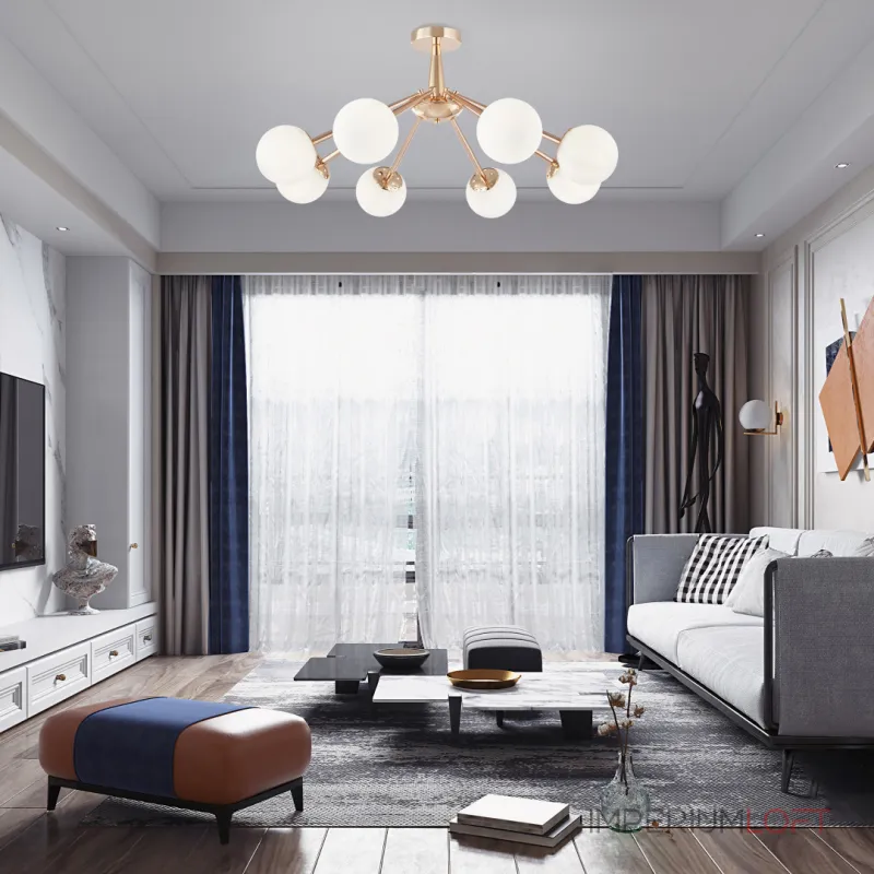 Потолочная люстра Arte Milano Napoli-8654 338654/8 FGD Потолочная люстра Arte Milano Napoli-8654 338654/8 FGD