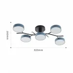 Светильник светодиодный Arte Milano Ferrara 256606/5 Bk/Gr