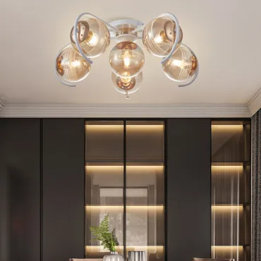 Люстра Arte Milano AMALFI-326208 326208/5+1 WH+FG от ImperiumLoft