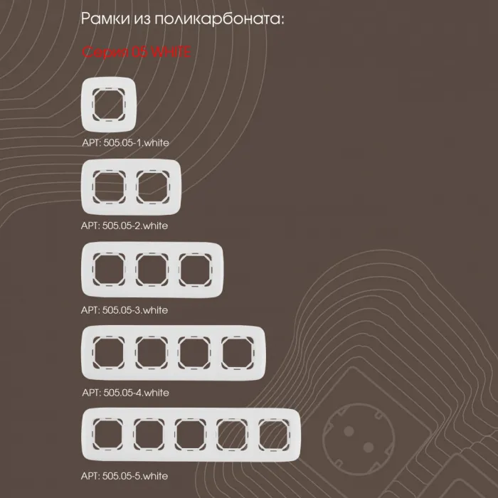 Кнопка дверного звонка, 10A 250V 205.36-1.white от ImperiumLoft