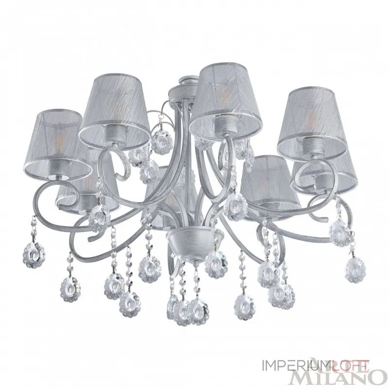 Подвесная люстра Arte Milano Amalfi-7146 337146/8 WT+SL Подвесная люстра Arte Milano Amalfi-7146 337146/8 WT+SL