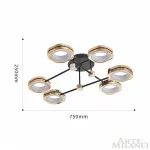 Светильник светодиодный Arte Milano Ferrara-71040 277999/6 BK/GD