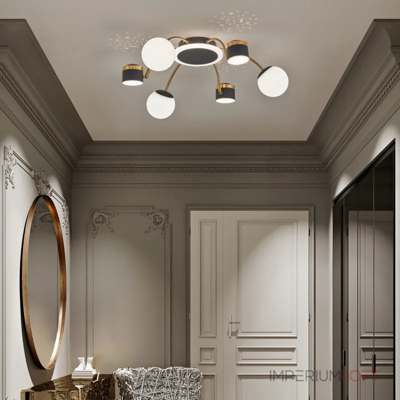 Потолочная люстра Arte Milano Ferrara-71040 272040/6 BK/GD