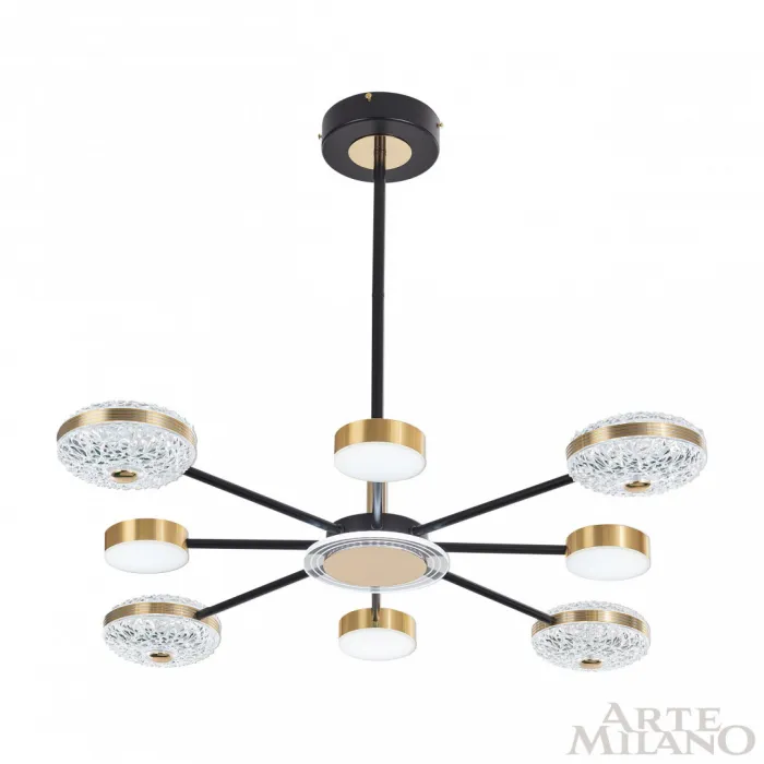 Люстра светодиодная Arte Milano Ferrara-72069 272069/8 BK/GD от ImperiumLoft