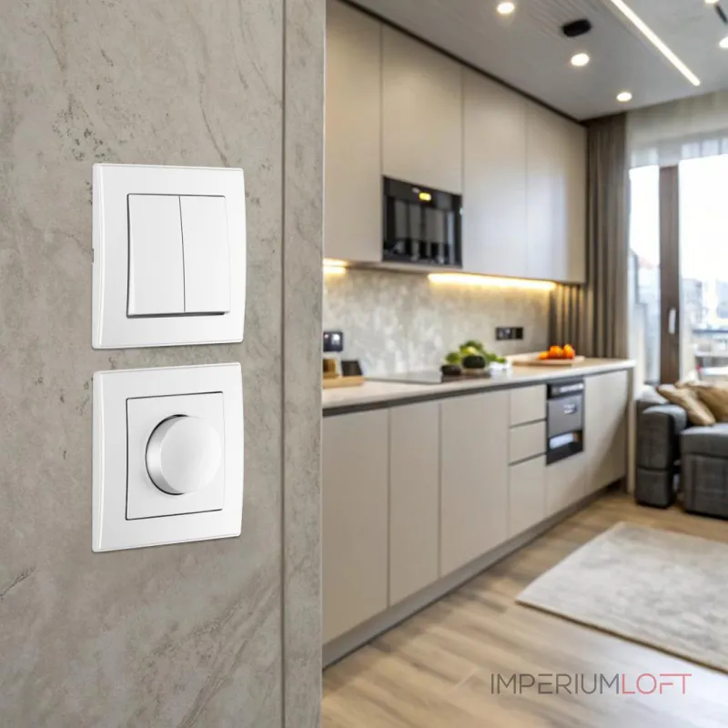 Комплект - диммер 500W с рамкой однопостовой Arte Milano SET06-1-48-1 silver от ImperiumLoft Комплект - диммер 500W с рамкой однопостовой Arte Milano SET06-1-48-1 silver от ImperiumLoft