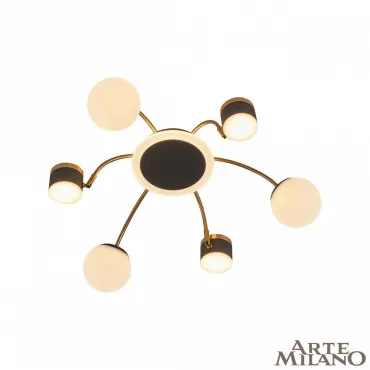 Потолочная люстра Arte Milano Ferrara-71040 272040/6 BK/GD Потолочная люстра Arte Milano Ferrara-71040 272040/6 BK/GD