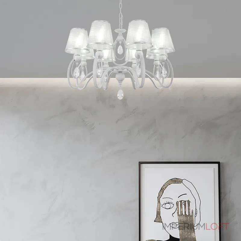 Подвесная люстра Arte Milano AM347203 347203/8 WT+SL