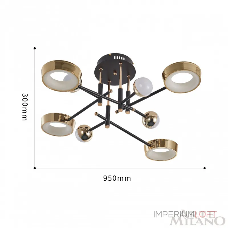 Светильник светодиодный Arte Milano Ferrara-73210 273299/8 BK/GD