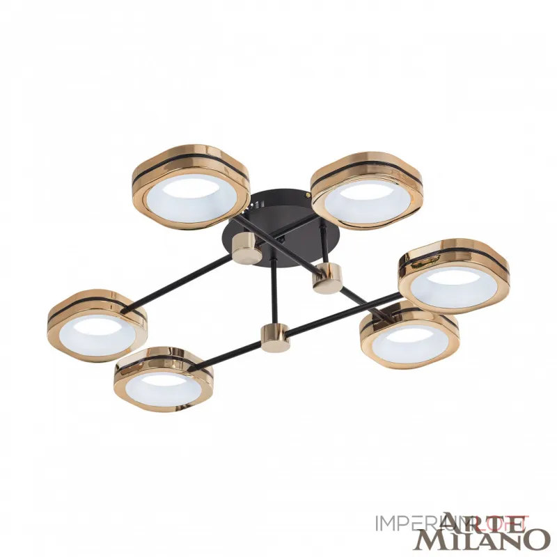 Светильник светодиодный Arte Milano Ferrara-71040 277999/6 BK/GD