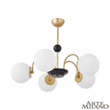 Люстра потолочная Arte Milano AM-Napoli 312066/D700/5 BS/BK