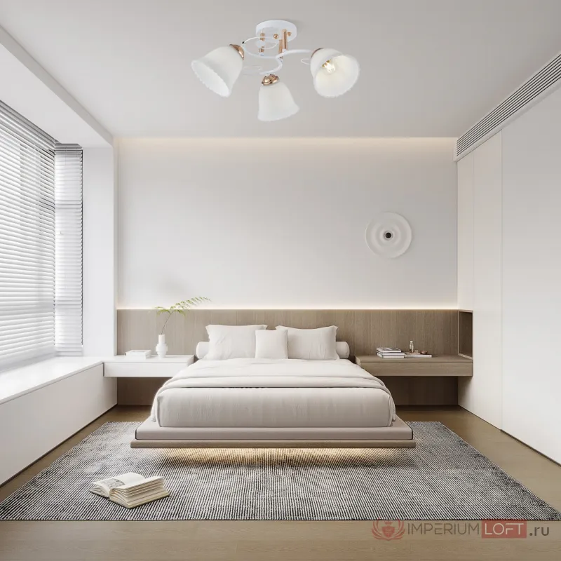 Люстра Arte Milano AMALFI-325395 325395/3A WH+FG от ImperiumLoft
