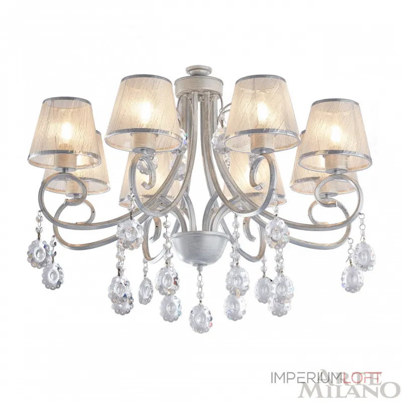 Подвесная люстра Arte Milano Amalfi-7146 337146/8 WT+SL Подвесная люстра Arte Milano Amalfi-7146 337146/8 WT+SL