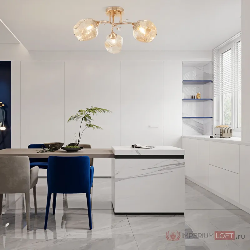 Люстра Arte Milano AMALFI-328106 328106/3 FG от ImperiumLoft