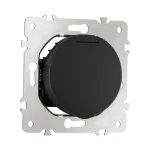 Розетка с заземлением, шторками и защитной крышкой, 16A 250V 202.41-1.black