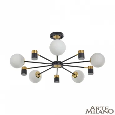 Люстра на штанге Arte Milano Ferrara-71040 274802/10 BK/GD