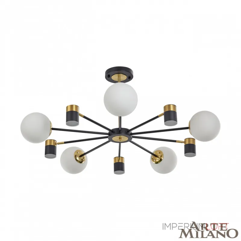 Люстра на штанге Arte Milano Ferrara-71040 274802/10 BK/GD