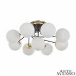 Потолочная люстра Arte Milano Neapolis-76408 276408/8+1 BK/GD