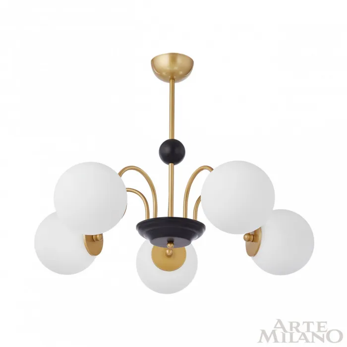 Люстра потолочная Arte Milano AM-Napoli 312066/D700/5 BS/BK от ImperiumLoft