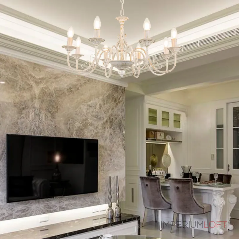 Подвесная люстра Arte Milano AM342620 342620/8 WT+G Подвесная люстра Arte Milano AM342620 342620/8 WT+G