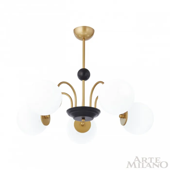 Люстра потолочная Arte Milano AM-Napoli 312066/D700/5 BS/BK от ImperiumLoft
