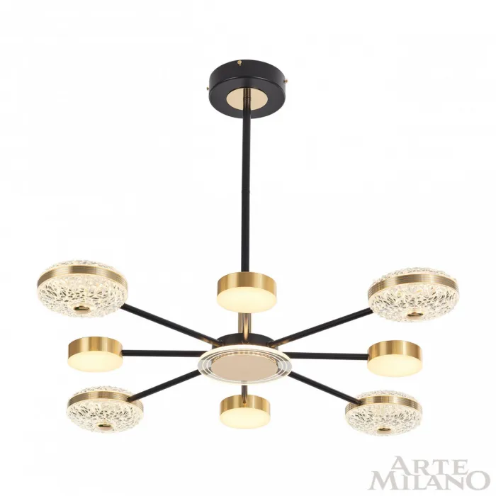 Люстра светодиодная Arte Milano Ferrara-72069 272069/8 BK/GD от ImperiumLoft