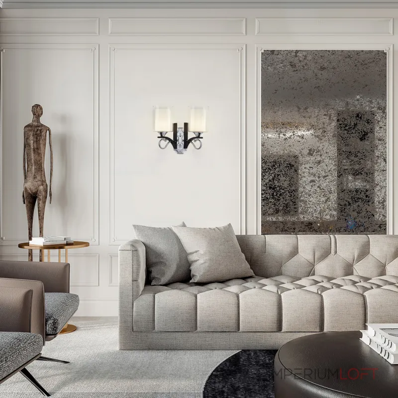 Бра Arte Milano Florentia-9167 309167/2W Bk/Ni