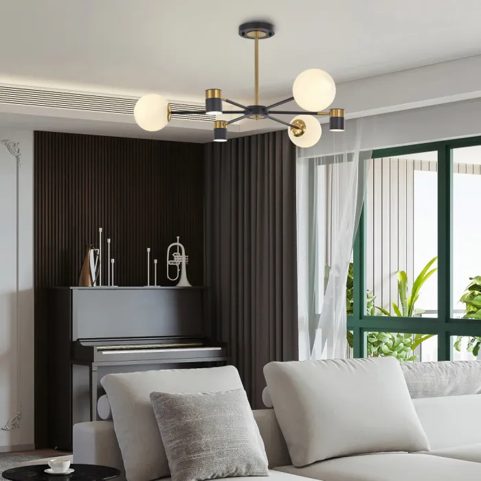 Люстра светодиодная Arte Milano Ferrara-71040 274802/6 BK/GD от ImperiumLoft