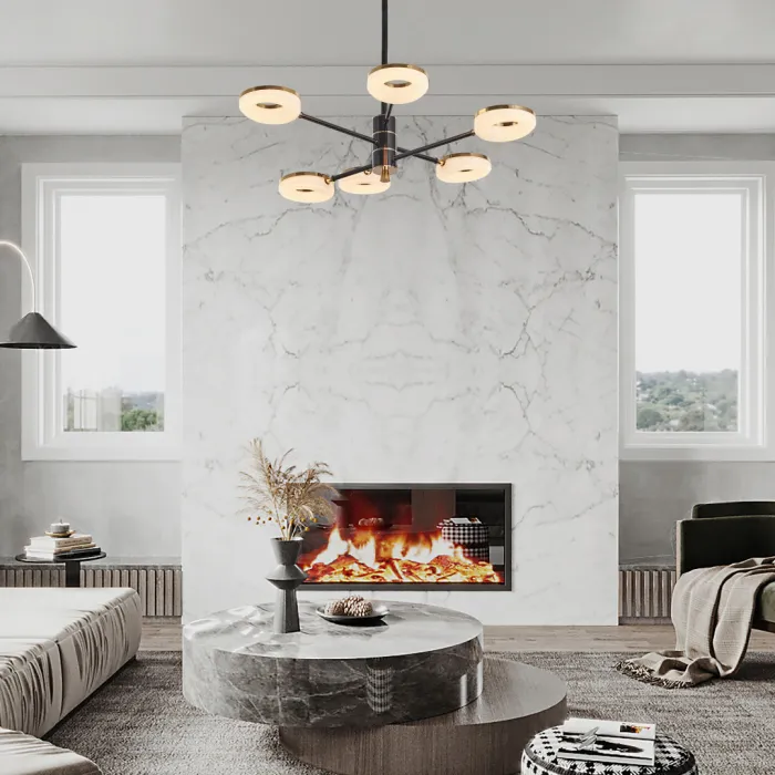 Люстра светодиодная Arte Milano Ferrara-72999 276699/6 BK/GD от ImperiumLoft