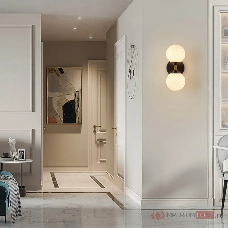 Бра Arte Milano Neapolis-71580 271580/2B BK/GD от ImperiumLoft