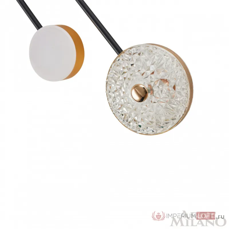 Бра светодиодный Arte Milano Ferrara-72069 279169/2B BK/GD от ImperiumLoft