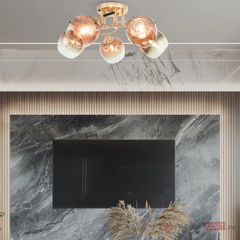 Люстра Arte Milano AMALFI-324985 324985/5 FG+BK от ImperiumLoft