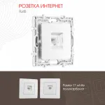 Розетка интернет, RJ45 217.45-1.white