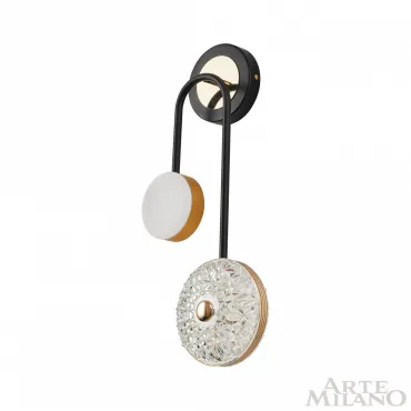 Бра светодиодный Arte Milano Ferrara-72069 279169/2B BK/GD от ImperiumLoft