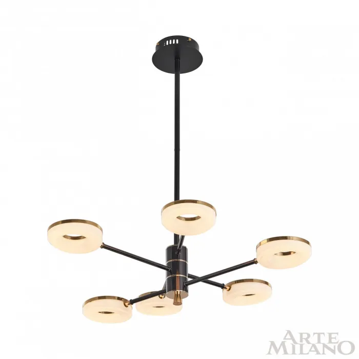 Люстра светодиодная Arte Milano Ferrara-72999 276699/6 BK/GD от ImperiumLoft