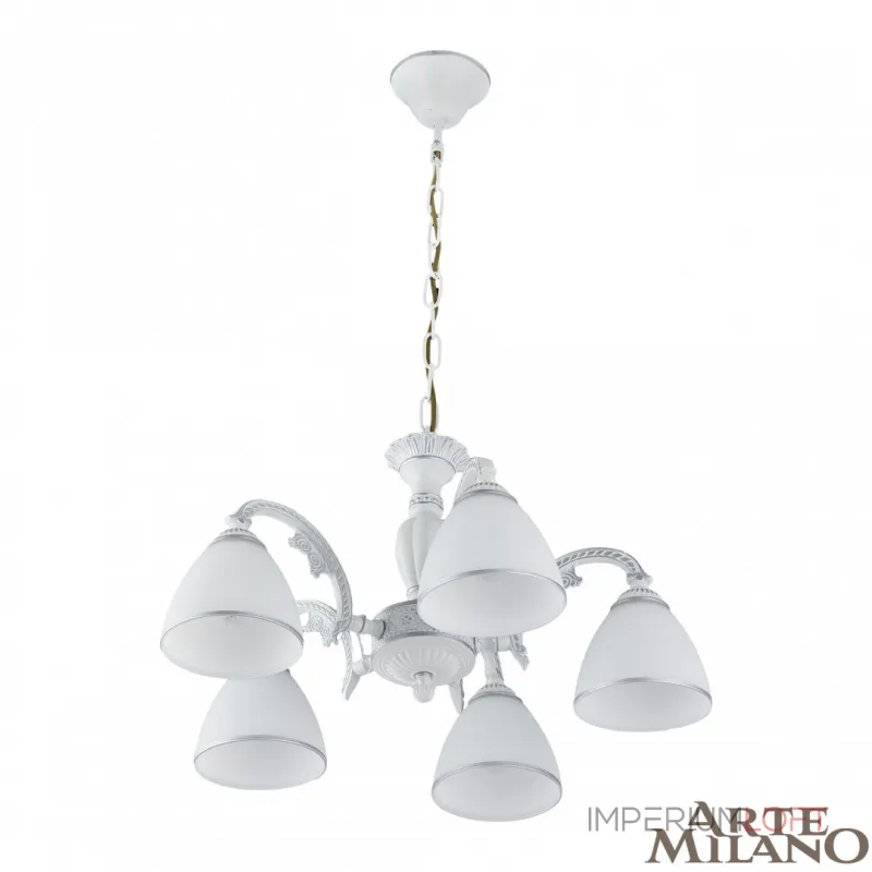 Подвесная люстра Arte Milano AM340837 340837/5 WT+SL Подвесная люстра Arte Milano AM340837 340837/5 WT+SL