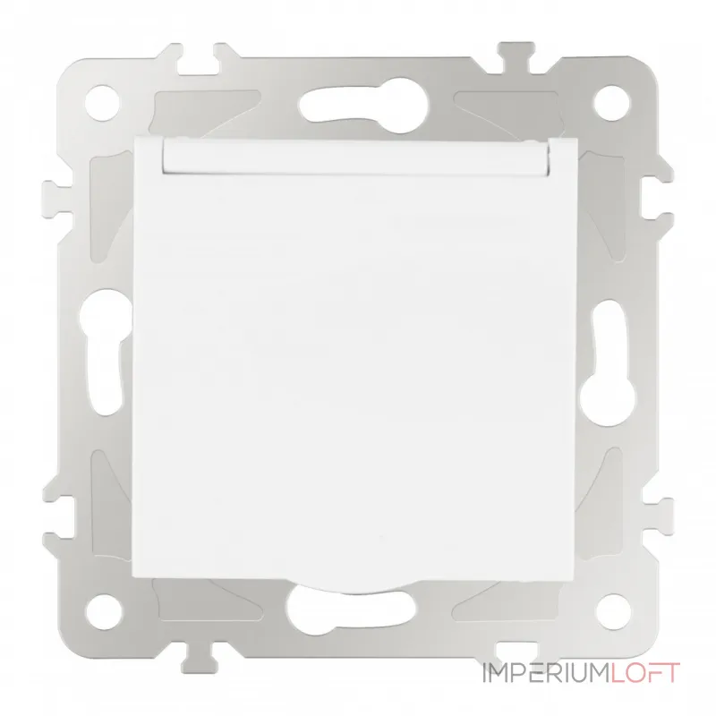 Розетка с заземлением, шторками и защитной крышкой, 16A 250V 203.41-1.white