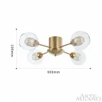 Потолочная люстра Arte Milano Neapolis-72880 272880/4 GD