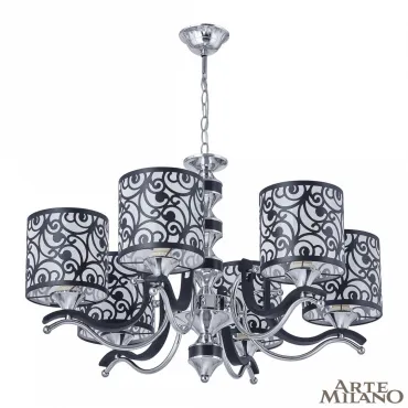 Люстра подвесная Arte Milano Florentia-4957 304957/6 Bk/Ni