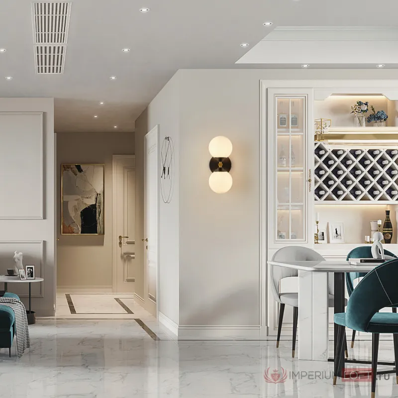Бра Arte Milano Neapolis-71580 271580/2B BK/GD от ImperiumLoft