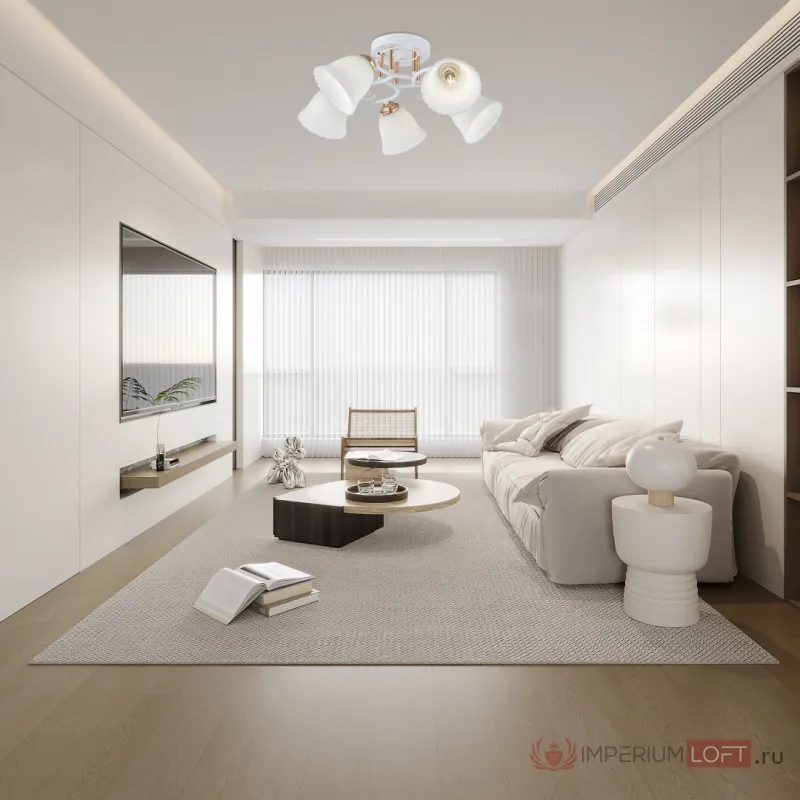 Люстра Arte Milano AMALFI-325395 325395/5A WH+FG от ImperiumLoft