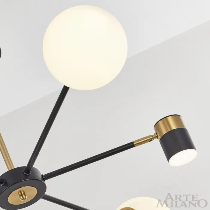 Люстра светодиодная Arte Milano Ferrara-71040 274802/6 BK/GD от ImperiumLoft