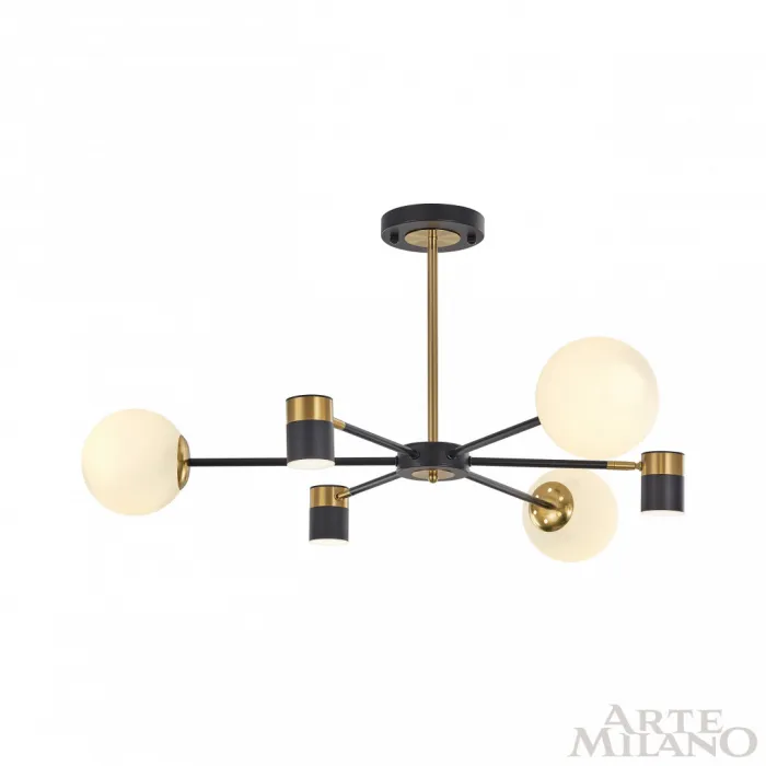 Люстра светодиодная Arte Milano Ferrara-71040 274802/6 BK/GD от ImperiumLoft