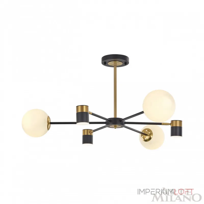 Люстра на штанге Arte Milano Ferrara-71040 274802/6 BK/GD