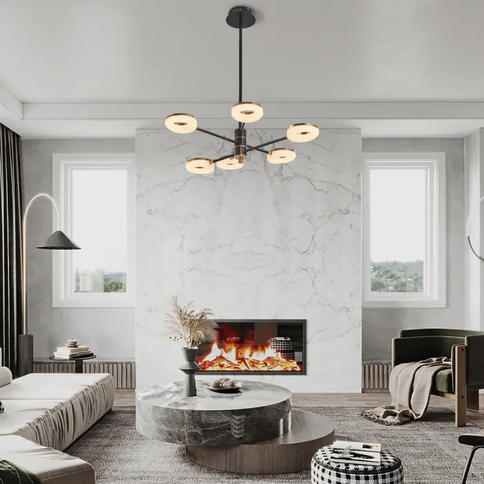 Люстра светодиодная Arte Milano Ferrara-72999 276699/6 BK/GD от ImperiumLoft