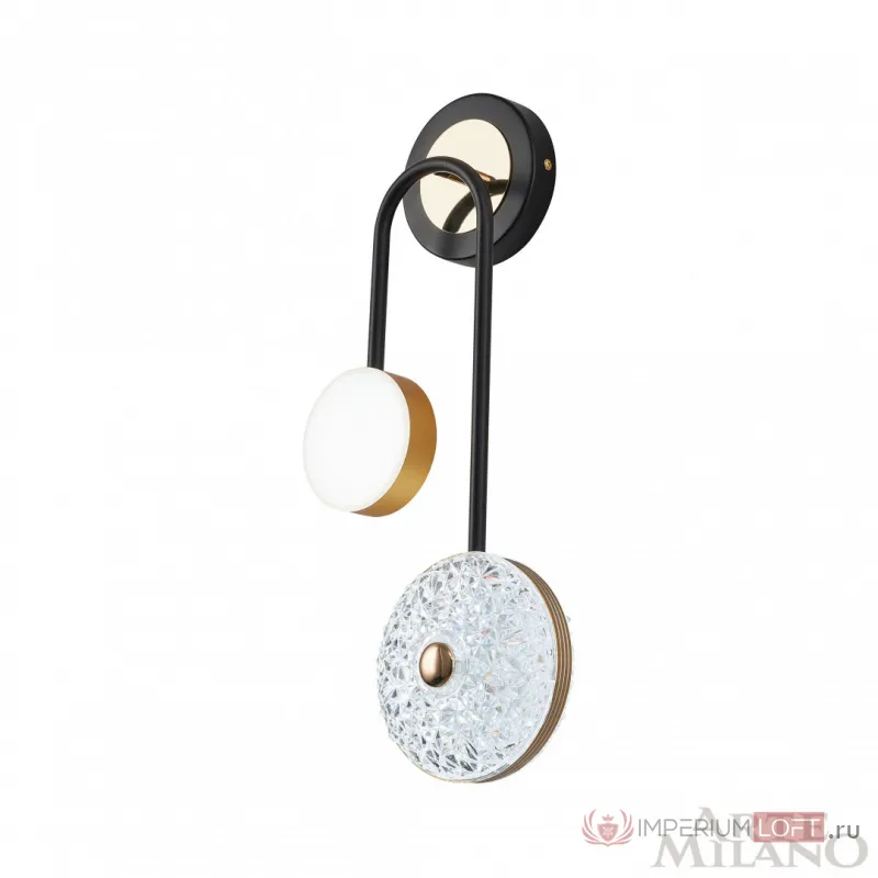 Бра светодиодный Arte Milano Ferrara-72069 279169/2B BK/GD от ImperiumLoft