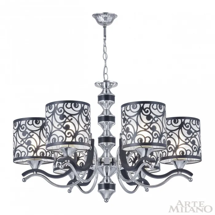 Люстра подвесная Arte Milano Florentia-4957 304957/6 Bk/Ni от ImperiumLoft