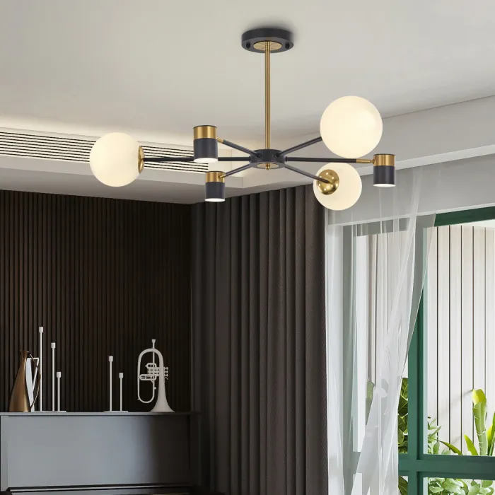 Люстра светодиодная Arte Milano Ferrara-71040 274802/6 BK/GD от ImperiumLoft