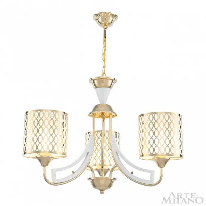 Люстра подвесная Arte Milano Florentia-3387 303387/3 Wh/Gd от ImperiumLoft